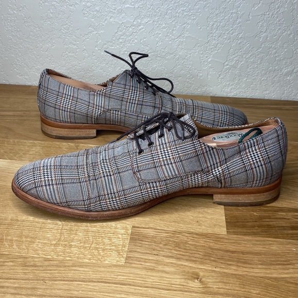 Taft Plaid Oxford Men’s Shoes Size EU 44 - Picture 6 of 9